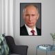 Портрет Путина Владимира Владимировича, формат (30x45 см.), в черной алюминиевой рамке.